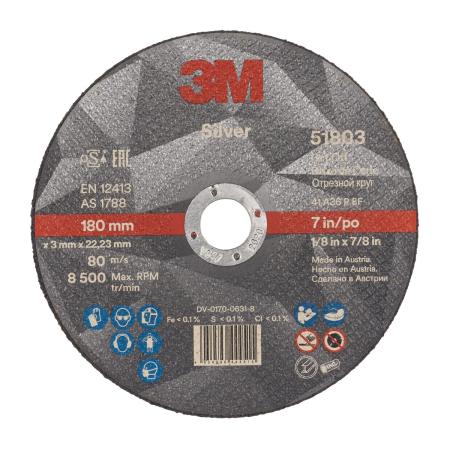 3M™ Silver Trennscheibe, T41, 180 mm x 3,0 mm x 22 mm