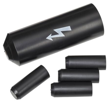 3M™ SKE S/2+3 Warmschrumpf-Spannungsfeste Kabelendgarnitur, Schwarz, 4x 35 - 150 mm²