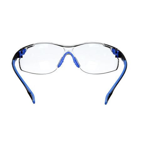 Preview: 3M™ Solus™ 1000 Schutzbrille, blau/schwarzer Rahmen, Scotchgard™ Anti-Fog-/Antikratz-Beschichtung (K&N), hellgraue Scheibe für innen/außen, S1107SGAF-EU, 20 pro Packung