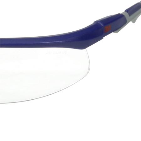 Preview: 3M™ Solus™ 2000 Schutzbrille, S2001ASP-BLU, blau/graue Bügel, transparente Antikratz-Scheibe +, 20 pro Packung