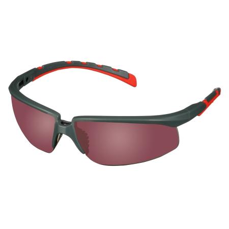 3M™ Solus™ 2000 Schutzbrille, S2024AS-RED, grau/rote Bügel, rot verspiegelte Antikratz-Scheibe, 20 pro Packung