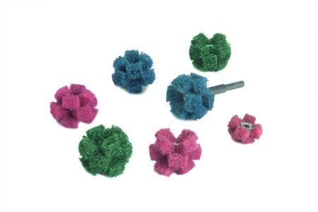 3M™ Standard Abrasives™ Cross Buff CB-ZS, 725008, 1 in x 3/8 in x 2 Ply x 8-32 A VFN