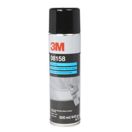 3M™ Steinschlagschutz mit flacher Struktur, Schwarz, 500 ml, 08158