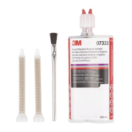 Preview: 3M™ Strukturklebstoff, 200ml Doppelkartusche, incl. 2 Düsen und 1 Pinsel, Purple/Silber, 07333