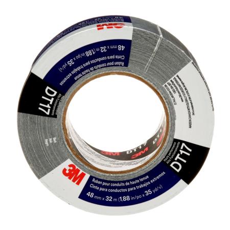 3M™ Super Gewebeklebeband DT17, Schwarz, 48 mm x 32 m, 0.43 mm, einzeln verpackt