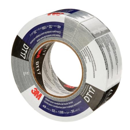 3M™ Super Gewebeklebeband DT17, Schwarz, 48 mm x 32 m, 0.43 mm, einzeln verpackt