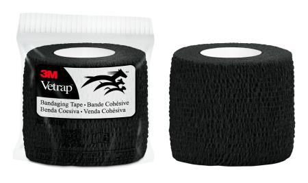 3M™ VetRap™ Tierbandage selbstklebend, Schwarz, 10cm x 4.5m (stretch)