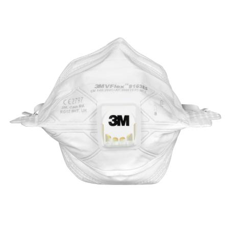 3M™ VFlex™ Partikelmaske, FFP3, mit Ventil, S (Klein), 9163ES