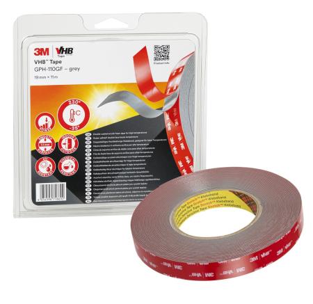 3M™ VHB™ Klebeband GPH-110GF, Grau, 19 mm x 11 m, 1.1 mm, Blister