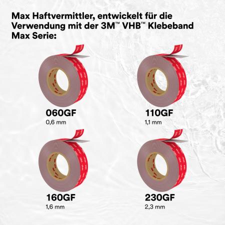 Preview: 3M™ VHB™ Klebeband Max Haftvermittler, klar, 250 ml