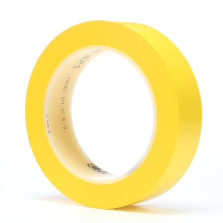 Preview: 3M™ Weich-PVC-Klebeband 471, Gelb, 25 mm x 33 m, 0.14 mm, Großpackung
