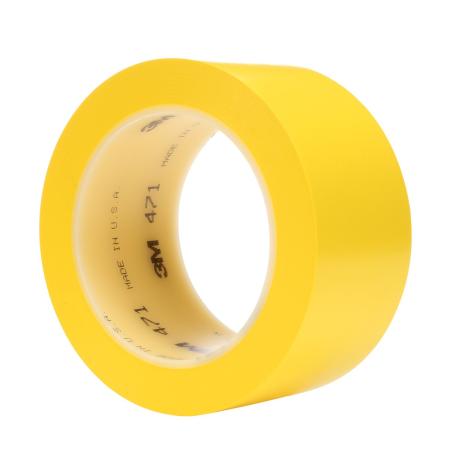 3M™ Weich-PVC-Klebeband 471, Gelb, 50 mm x 33 m, 0.14 mm