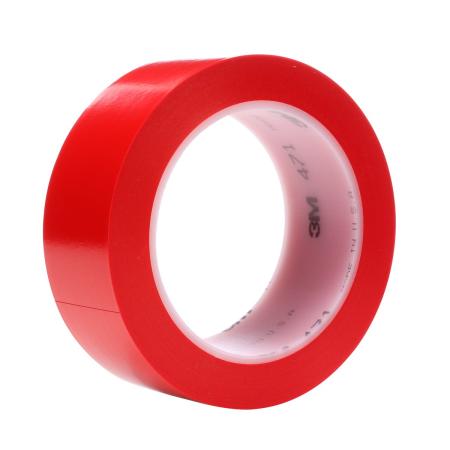3M™ Weich-PVC-Klebeband 471, Rot, 25 mm x 33 m, 0.14 mm