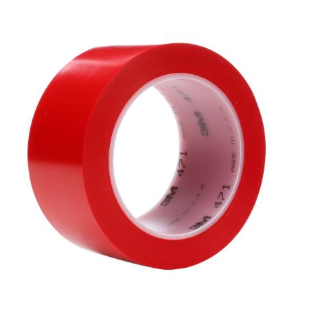 3M™ Weich-PVC-Klebeband 471, Rot, 50 mm x 33 m, 0.14 mm
