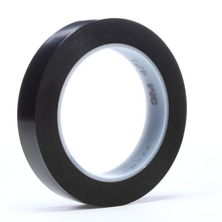 3M™ Weich-PVC-Klebeband 471, Schwarz, 25 mm x 33 m, 0.14 mm