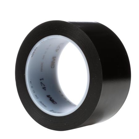 3M™ Weich-PVC-Klebeband 471, Schwarz, 50 mm x 33 m, 0.14 mm