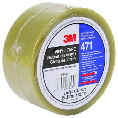 3M™ Weich-PVC-Klebeband 471, Transparent, 50 mm x 33 m, 0.14 mm, einzelverpackt