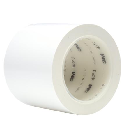 3M™ Weich-PVC-Klebeband 471, Weiß, 1219,2 mm x 33 m, 0.14 mm