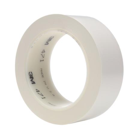 3M™ Weich-PVC-Klebeband 471, Weiß, 38 mm x 33 m, 0.14 mm