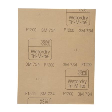 Preview: 3M™ Wetordry™ Schleifpapier 734, 230 mm x 280 mm, P1200, 01970