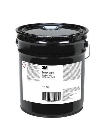 3M™ Scotch-Weld™ 2-Komponenten-Konstruktionsklebstoff auf Epoxidharzstoffbasis 420NS, Teil B, Schwarz, 18.9 L
