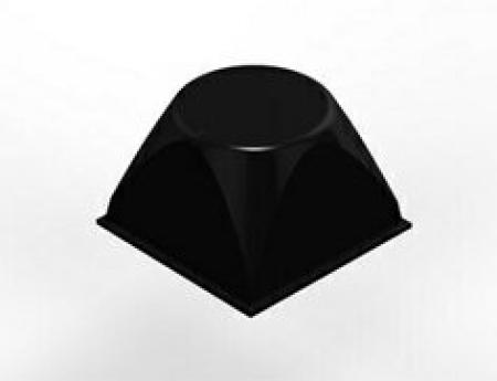 3M™ Bumpon™ SJ5514 Elastikpuffer, Schwarz, 20,6 x 13,1 mm, Klebstoff Natur-Kautschuk R-30