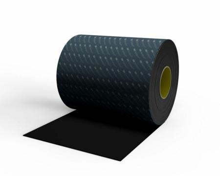 3M™ Bumpon™ SJ6232 Elastikpuffer Rollenware, Schwarz, 114 mm x 66 m, 0,8 mm, Klebstoff Synthetischer Kautschuk R-25