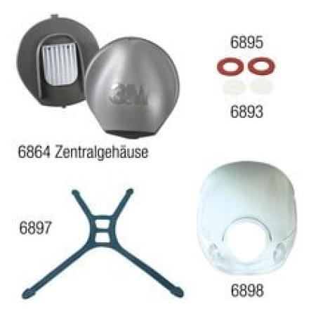 3M™ Mittelstückadapter für die 3M™ Mehrweg-Vollmaske der Serie 6000, 6864