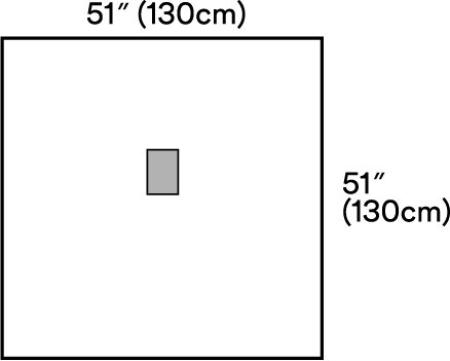3M™ Steri Drape™ Ophtalmologie-Abdeckung mit Inzisionsfolie, 1060, 130 cm x 130 cm, 10 Stück / Packung