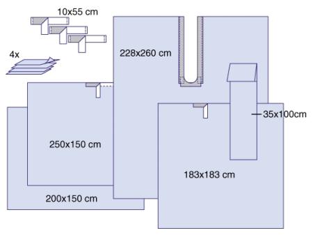3M™ Orthopädie-Set ohne Instrumententischbezug, 9002