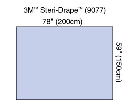 3M™ Steri-Drape™ Abdecktuch/Instrumententisch-Abdeckung ohne Klebezone, 9077