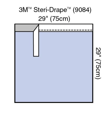 3M™ Abdecktuch mit Klebezone, 9084