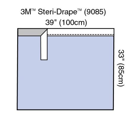 3M™ Abdecktuch mit Klebezone, 9085