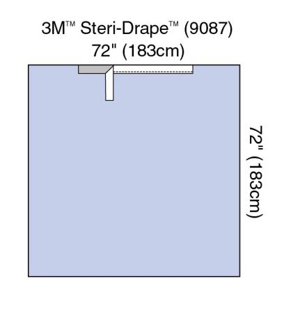 3M™ Abdecktuch mit Klebezone, 9087