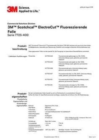 3M™ Scotchcal™ Fluoreszierende Folie 7725-414, Rotorange, 1220 mm x 45,72 m