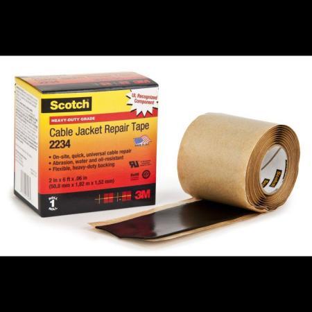 Scotch® Kabelmantelreparaturband 2234, selbstverschweißend, Schwarz, 50.8 mm x 1820 mm, 1.52 mm