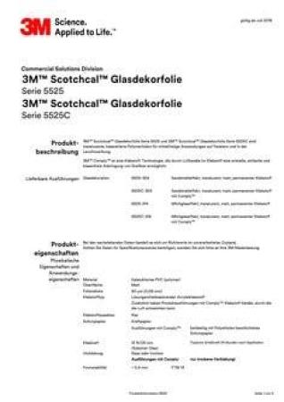 3M™ Scotchcal™ Glasdesignfolie 5525-324, Sandblast, 1220 mm x 50 m