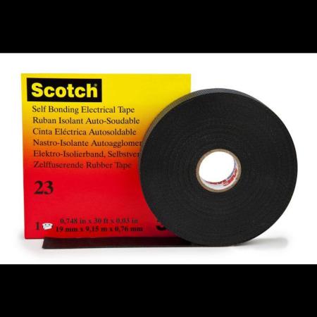 Scotch® 23 Ethylen-Propylen-Kautschuk-Band, selbstverschweißend, Schwarz, 19 mm x 9.15 m, 0.76 mm