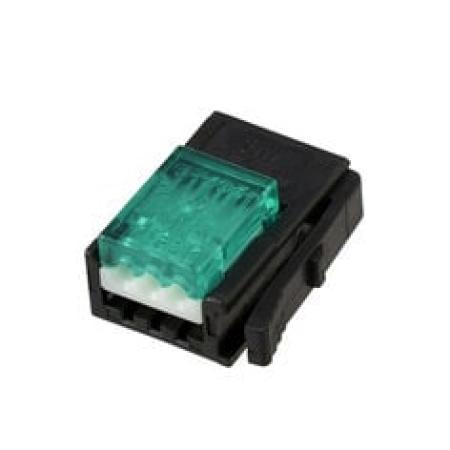 3M™ 37103-2124-000 FL 100, Mini Clamp II, Stiftstecker für die Kabelmontage, 03-polig, 20-22 AWG, 0,20 µm Au, Schwarz/Grün