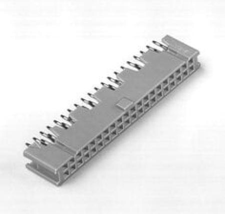3M™ 8540-4500 PL, Buchsenstecker, 180° gerade, 40-polig, 8500 Serie, 2,54 mm, 0,3 µm Au, Grau