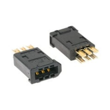 3M™ 3E206-0100 KV, Buchsenstecker für die Kabelmontage, IEEE 1394, 6-polig, 2 mm, E3206 Serie, 0,5 µm Au