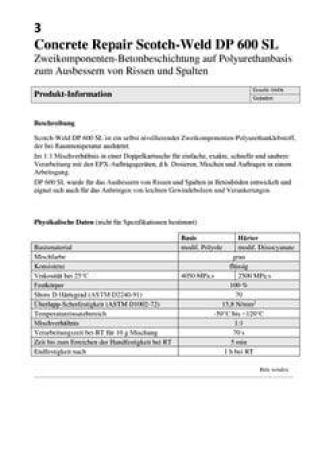 3M™ Scotch-Weld™ 2K Polyurethan-Klebstoff zur Instandsetzung von Beton DP600, Grau, 400 ml