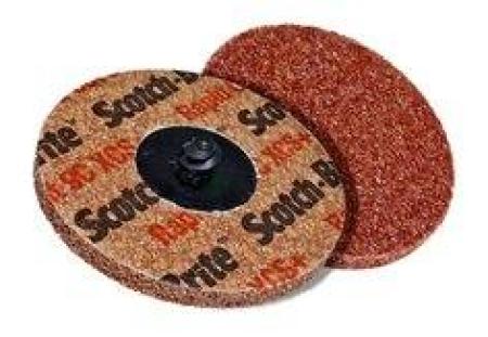 Scotch-Brite™ Roloc™ Rapid Cut Verpresste Kehlnahtscheibe RC-UR, 76,2 mm, 9C XCRS+