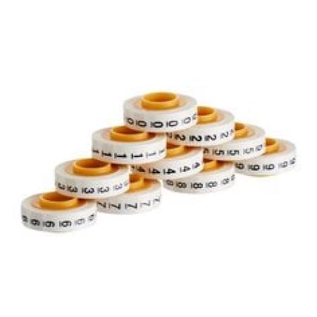 3M™ ScotchCode™ SDR-0/9 Kabelmarkierer Nachfüllrollen, Ziffer 0-9, 10er Box
