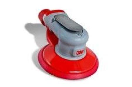 3M™ Einhand-Druckluft-Exzenterschleifer Serie Elite mit externer Absaugung, 150 mm, 5 mm Schleifhub, 5/16“-Gewinde