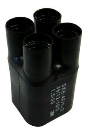 3M™ SKE 4F/1+2 Warmschrumpf-Aufteilkappe, Schwarz, 4x 4 - 35 mm², Großpackung