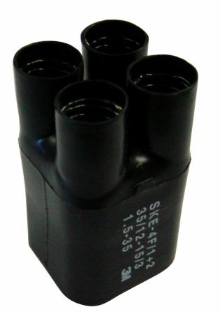 3M™ SKE 4F/3+4 Warmschrumpf-Aufteilkappe, Schwarz, 4x 25 - 150 mm², Großpackung