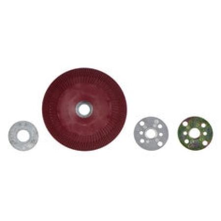 3M™ Hochleistungsstützteller gerippt, rot, 115 mm, M14, gerippt, sehr hart