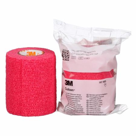 3M™ Coban™ Stütz- und Fixierverband, 1583R, Rot, 7.5 cm x 4.5 m