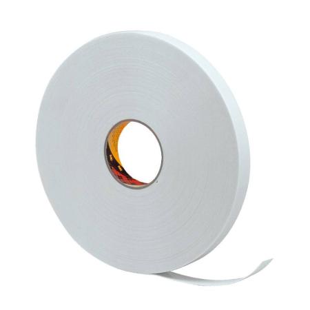 3M™ Doppelseitiges Polyethylenschaum-Klebeband 9528, Weiß, 1250 mm x 66 m, 0.8 mm